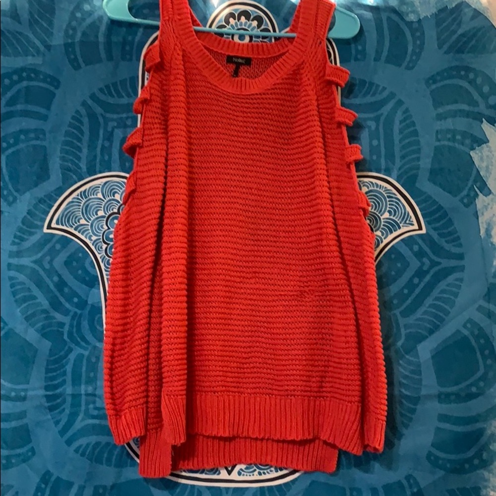 Coral colored sweater